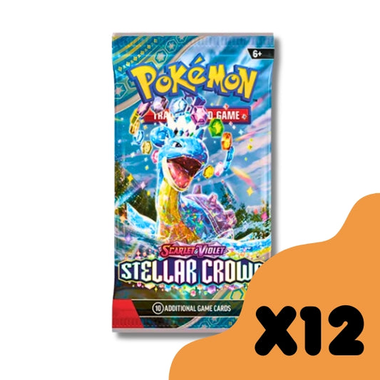 Stellar Crown Pokemon Booster Packs x12