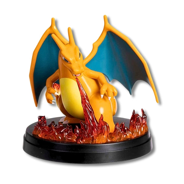 Pokemon Charizard EX Fire Breathing Card Display Figurine Statue - EX Super Prem