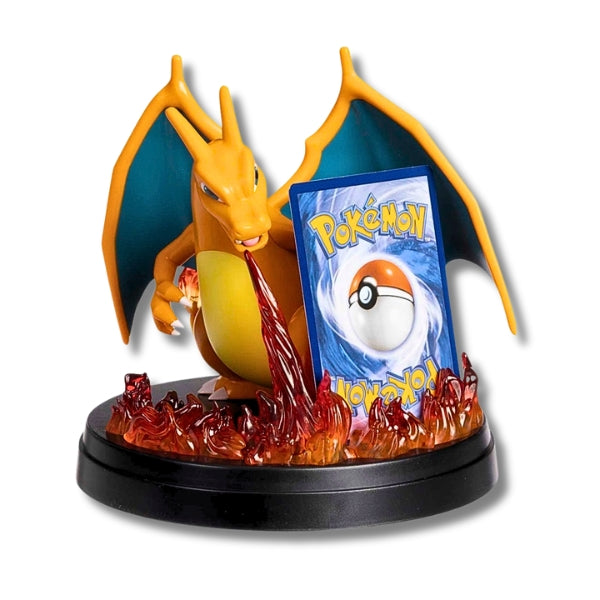 Pokemon Charizard EX Fire Breathing Card Display Figurine Statue - EX Super Prem