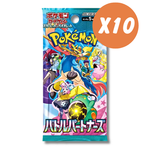 Battle Partners SV9 Pokemon Japanese Booster Pack x10