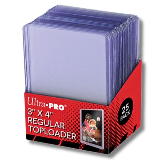 Ultra Pro 3" X 4" Clear Regular Toploader 25ct